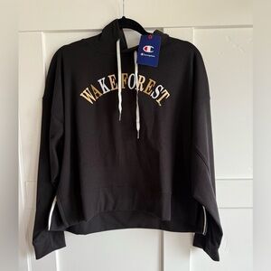 NWT Wake Forest Champion Black Women's Hoodie Size M